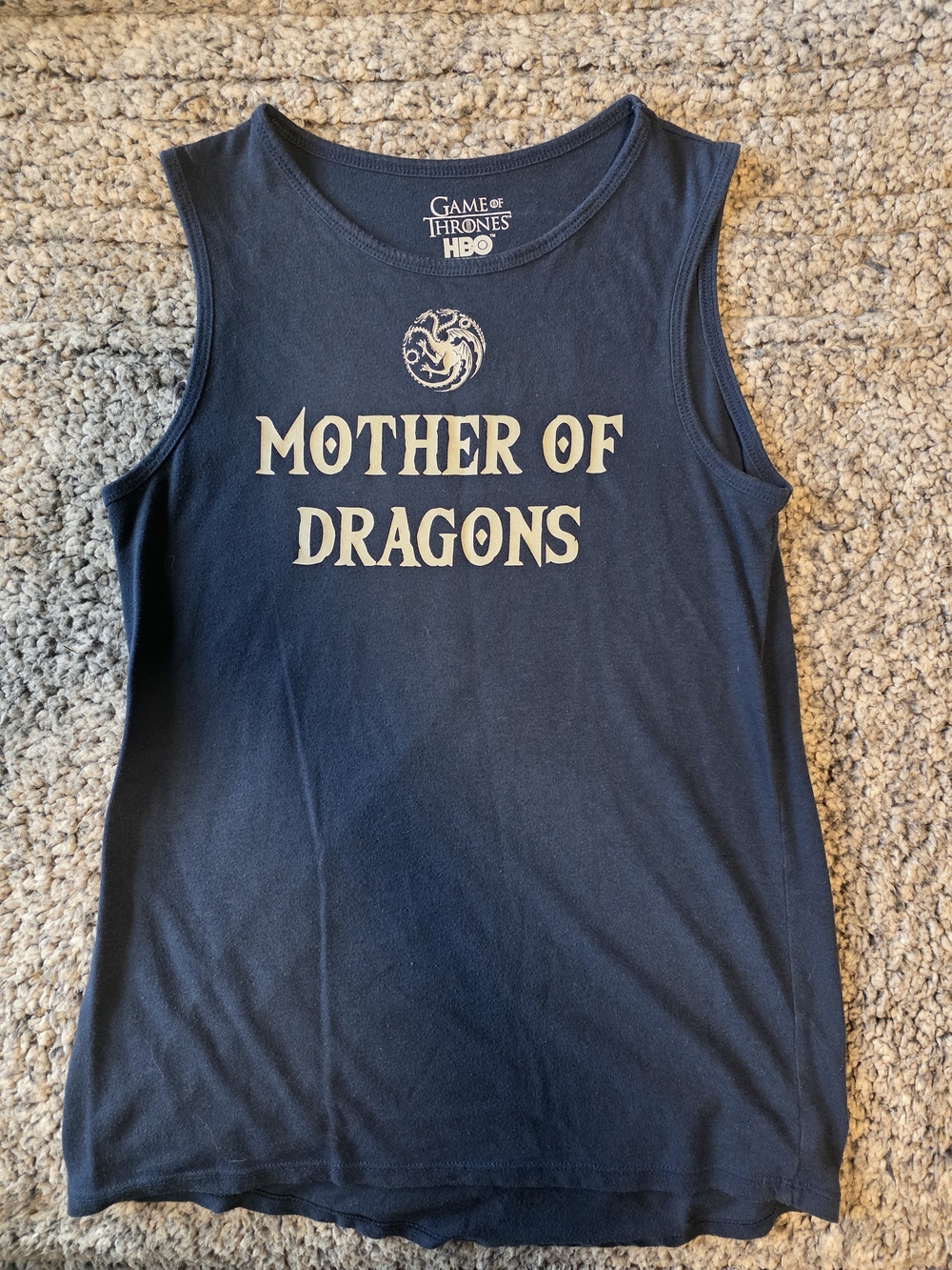 Game of Thrones 'Mother of Dragons' Navy Women's Tank Top